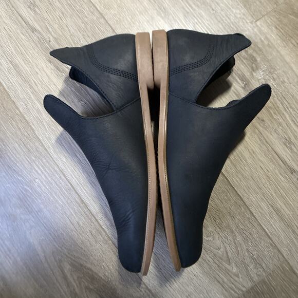 Kodiak Low Rider V Cut Ankle Boots Women Sz 9 Black Leather Slip In - Picture 3 of 10